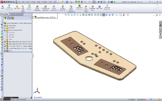 Portable MAME Control Panel SolidWorks Progress - 10-4-10