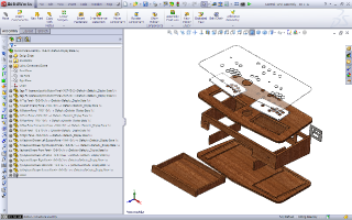 Portable MAME Control Panel SolidWorks Progress - 10-7-10