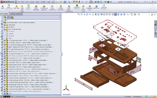 Portable MAME Control Panel SolidWorks Progress - 10-8-10