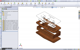 Portable MAME Control Panel SolidWorks Progress - 10-5-10